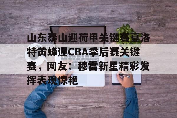 金年会APP山东泰山迎荷甲关键赛夏洛特黄蜂迎CBA季后赛关键赛，网友：穆雷新星精彩发挥表现惊艳的简单介绍